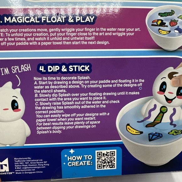 Hydro Dip Character Art  10 Water Markers & Drawing Paddle. - Picture 7 of 12